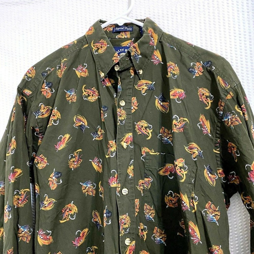 Salty Dog Fly Fishing Hook Lure BROWN Shirt Medium